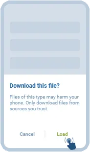 Confirmação de download no Android
